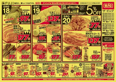 勝田郡でのスーパーマーケットのお得情報 | ザ・ビッグのザ・ビッグ チラシ | 2024/5/18 - 2024/5/20