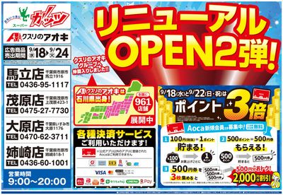 結城市でのクスリのアオキのカタログ | すべてのお客様のための素晴らしいオファー | 2024/9/18 - 2024/10/2