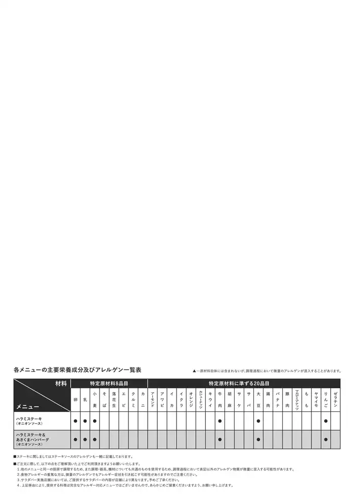 あさくまのカタログ | あさくま メニュー | 2024/10/9 - 2024/11/8