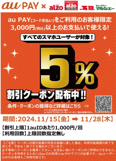 広島市でのアルゾのカタログ | アルゾ チラシ | 2024/11/15 - 2024/11/29