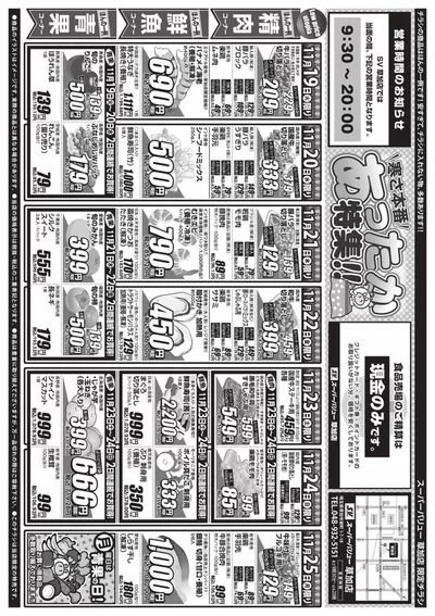 船橋市でのスーパーバリューのカタログ | 私たちのお客様のための排他的な取引 | 2024/11/19 - 2024/11/25