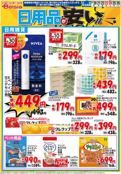 新座市でのベイシアのカタログ | 11/20号 日用品が安い！！ | 2024/11/20 - 2024/11/26