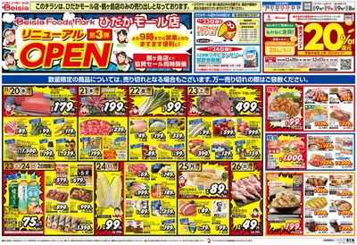 新座市でのベイシアのカタログ | 11/20折込 ベイシアフーズパークひだかモール店リニューアルOPEN協賛セール第3弾 | 2024/11/20 - 2024/11/26