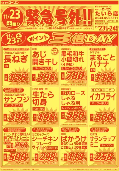 大和市での相鉄ローゼンのカタログ | あなたのための私たちの最高の取引 | 2024/11/22 - 2024/11/24