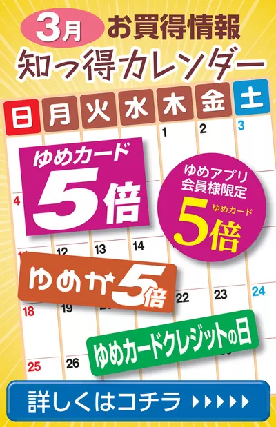ゆめタウンのカタログ | 私たちの最高の掘り出し物 | 2025/2/28 - 2025/3/31