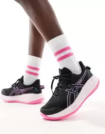 asosにおける￥147でのAsics Gel-Cumulus 26 Lite-Show neutral running trainers in black and lavenderのオファー