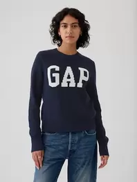 Gapにおける￥3999でのGAPロゴ インターシャセーターのオファー