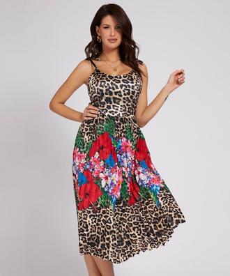 GUESSにおける￥9636でのMARCIANO Maculage Tropical Long Dressのオファー