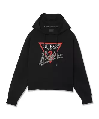 GUESSにおける￥10890でのHOODED Icon Sweatshirtのオファー