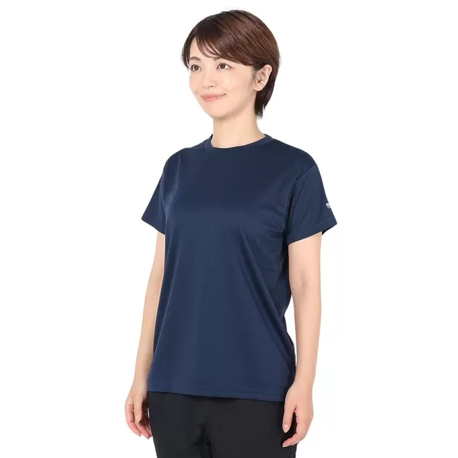 ゼビオにおける￥1749でのジローム（GIRAUDM）（レディース）Tシャツ レディース 半袖 ドライ 吸汗速乾 UVカット メッシュTシャツ 864GM1CD6676 NVYのオファー