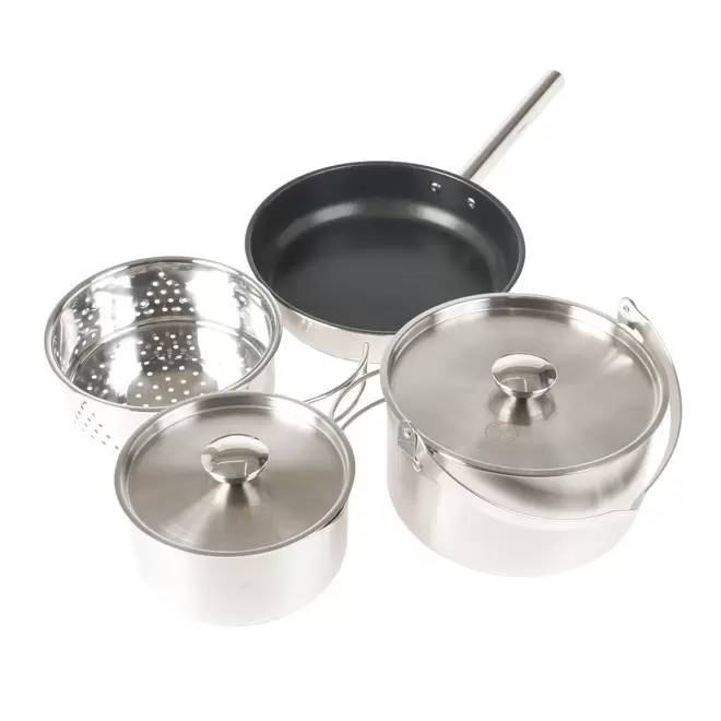 ゼビオにおける￥7750でのホールアース（Whole Earth） 調理器具 OMOTENASHI COOKING SET オモテナシクッキングセット WE2KDJ18 SLR フライパン 鍋 キッチン アウトドア キャンプのオファー