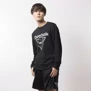 リーボックにおける￥2990でのバスケットボール シーズナル ロングスリーブ Tシャツ / BB SEASONAL LS TEE （ブラック）のオファー