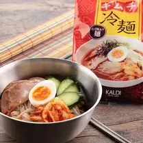 カルディコーヒーファームにおける￥213でのキムチ冷麺　162g【賞味期限：2024/8/10】のオファー