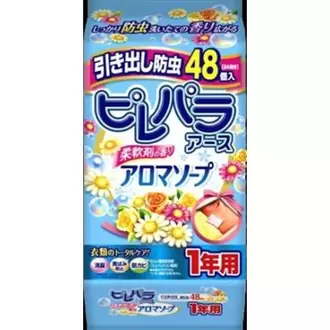 コーナンにおける￥547でのアース製薬 消臭ピレパラアース 1年間防虫 引き出し・衣装ケース用 柔軟剤の香りアロマソープのオファー